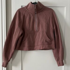 LULULEMON - Cropped Half-Zip in Dusty Rose